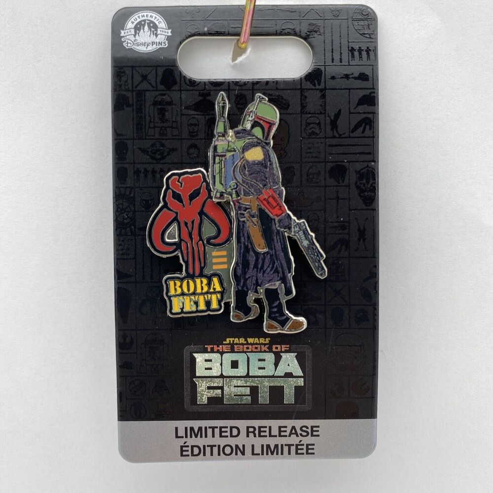 Disney Parks Star Wars Pin The Book of Boba Fett Mandalorian 3D Trading Pin